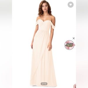 Azazie Pearl Pink Millie Dress